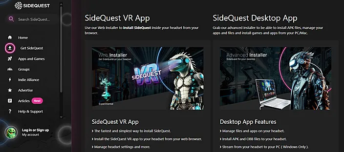 アイキャッチ：VRアプリ版「SideQuest」のインストール手順