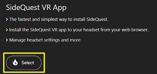 VRアプリ版「SideQuest」のインストール手順_02