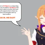 エルフのVTuberが日本観光をガイド「Oh Nippon!」【翻訳転載】