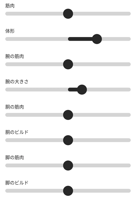 Metaアバター:体型のカスタマイズ
