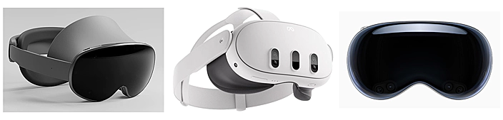 Project Moohan / Meta Quest 3 / Apple Vision Pro