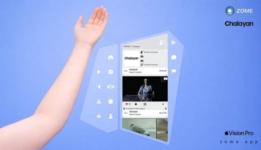 Apple Vision ProのUIを“腕に装着”。ZOMEが空間ウェアラブルインターフェースを公開
