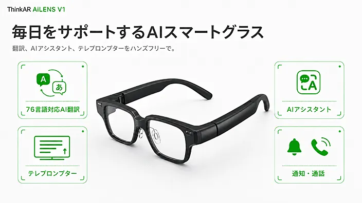 AiLENS V1（エーアイレンズ ヴイワン）の主な機能