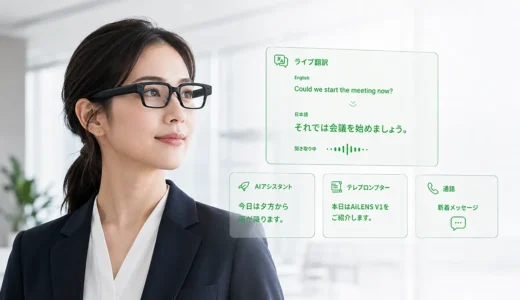 SB C&S、76言語対応のAIスマートグラス「AiLENS V1」国内販売開始。価格は8.7万円