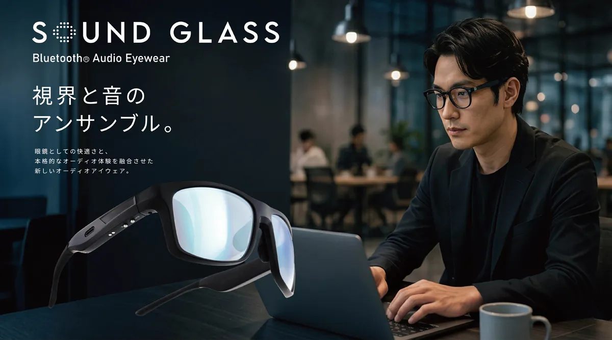 アイキャッチ:オーディオグラス「SOUND GLASS」発売